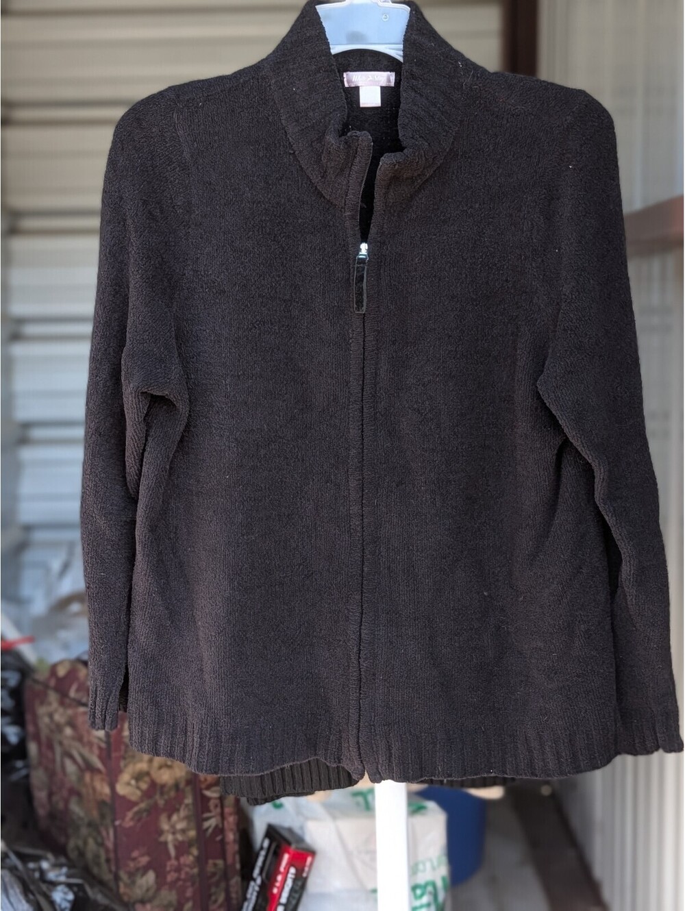 White Stag dark zip cardigan